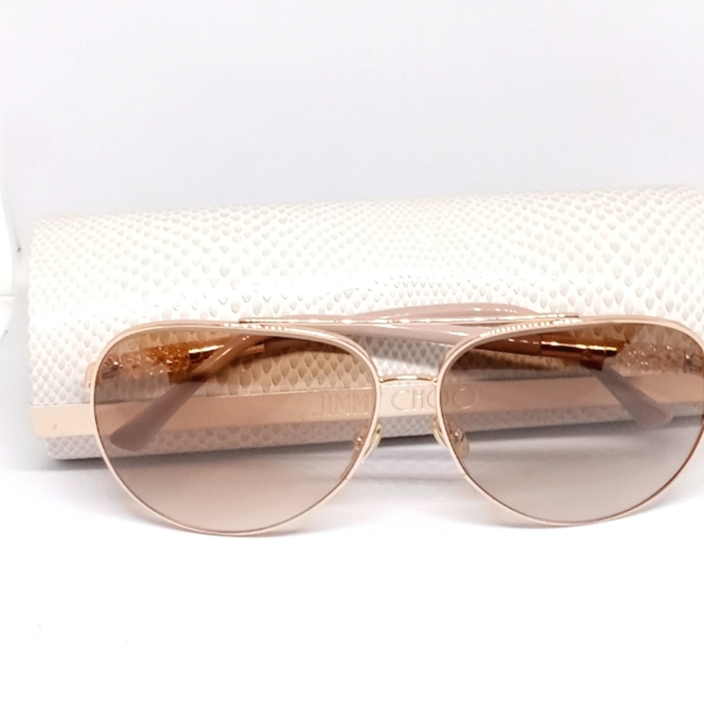 JIMMY CHOO "GRAY/S" SUNGLASSES WITH NON- PRESCRIPTION LENS: - Picture 14 of 15